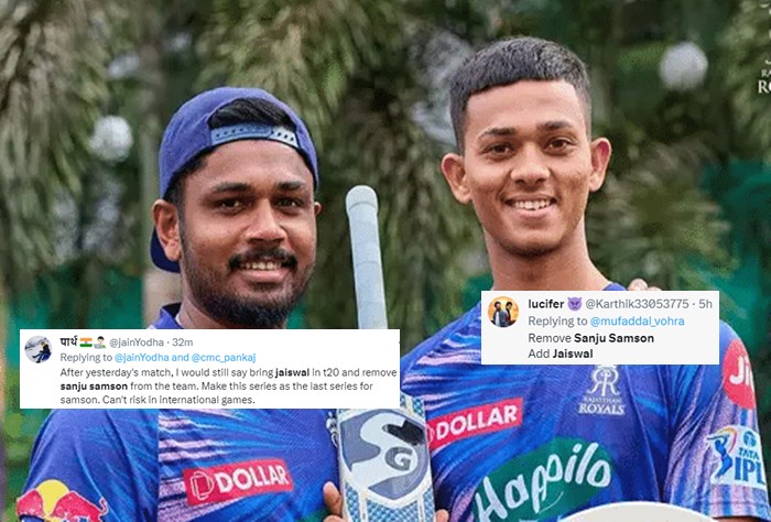 Sanju Samson OUT, Yashasvi Jaiswal in: Fans Demand Change in Indias ...