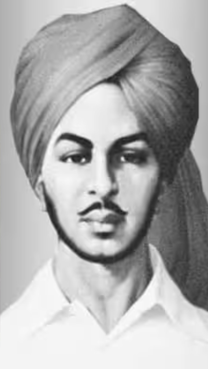Pencil Sketch Of Shaheed Bhagat Singh - Desi Painters