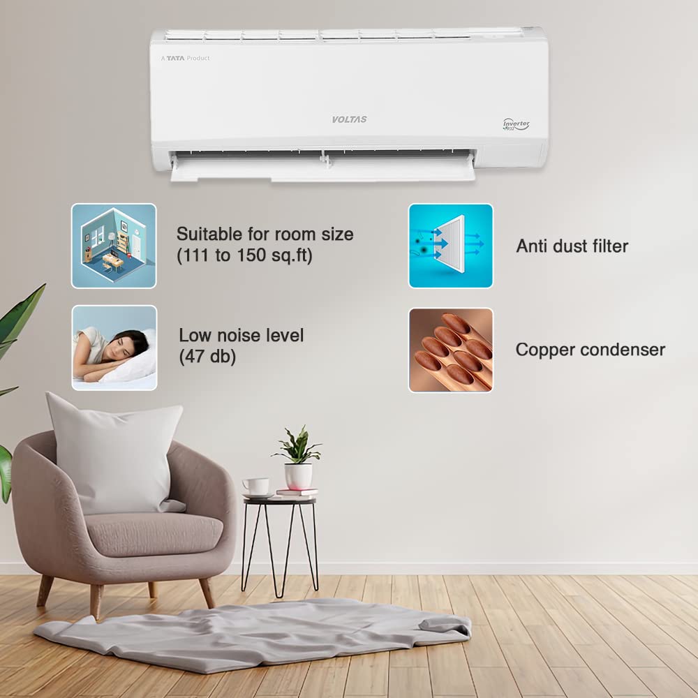 Voltas 1.5 Ton 3 Star, Inverter Split AC 4 in-1 Adjustable Mode Available on Amazon Sale