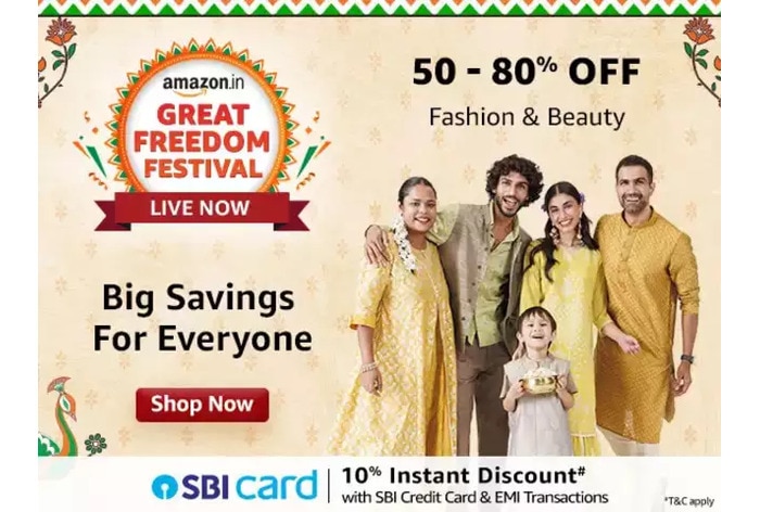 Amazon Great Freedom Festival Sale 2023; Get Up To 80% Off Women's Fashion Wear