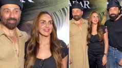 Gadar 2 Special Screening Witnesses Family Reunion as Sunny, Esha and Bobby Deol Pose For The Paps