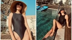 ‘So Hot’! Gal Gadot Raises Temperature in Sexy Black Monokini at Swimming Pool – Watch