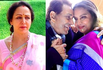 Hema Malini Awkward Response to Dharmendra-Shabana Azmi Kiss in
