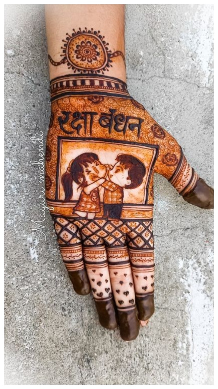 Raksha Bandhan 2023: Latest and Trending Beautiful Mehndi Design for Raksha  Bandhan 2023 - इस राखी आजमा कर देखें ये नए मेहंदी डिजाइन | Jansatta