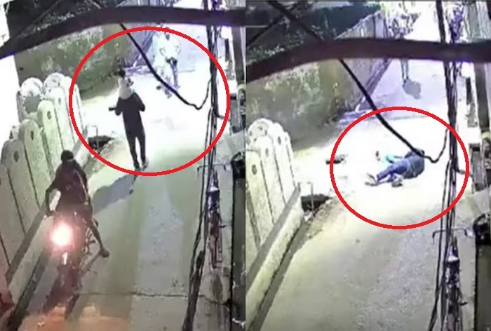 Man Carrying Daughter On His Shoulder Shot At Point Blank Range In Shahjahanpur, Chilling CCTV Footage Surfaces