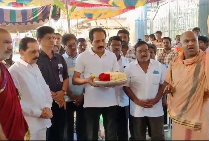 ISRO Chief S Somanath Offers Prayers At Chengalamma Parmeshwari Temple Ahead Of Aditya-L1 Solar Mission Launch