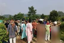 Women Strip Semi-Naked To Protest Anti-Encroachment Drive In Assams Guwahati