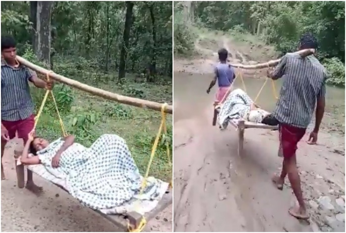 Pregnant Woman Carried Over 20Kms In ‘Doli’ To Nearest Hospital Amid Lack Of Roads In Telangana Village