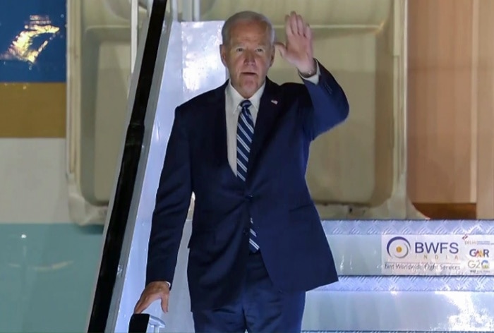 US President Joe Biden Arrives In Delhi For G20 Summit, To Hold Bilateral Meeting With PM Modi