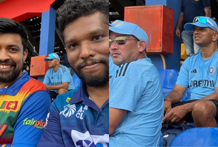 Rahul Dravid watches SL vs BAN game, Ajit Agarkar watches SL vs BAN game, Asia Cup 2023, India vs Pakistan, India in Asia Cup 2023, India vs Sri lanka, India vs Bangaldesh,