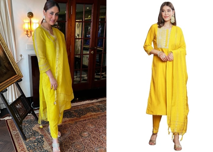 Share 87+ kareena kapoor yellow suit super hot
