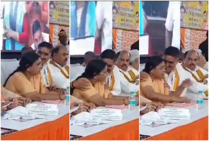 On Camera: BJP MP Satish Gautam Caught 'Harassing' Woman MLA At Party Event, Video Viral