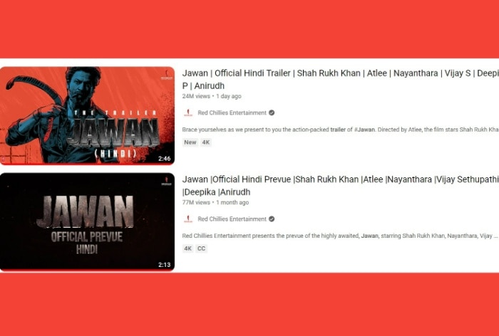 Jawan Trailer Clocks 23 Million Views in 24 Hours Shah Rukh Khan