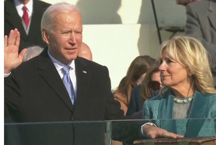 Joe Biden with Jill Biden (Photo Courtesy- ANI)