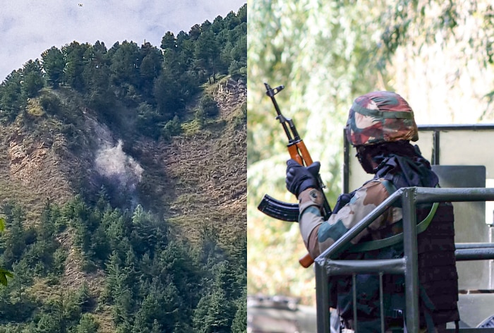 Indian Army Bombs Terrorists' Hideout Forcing Them To Flee In Anantnag,  Footage Surfaces