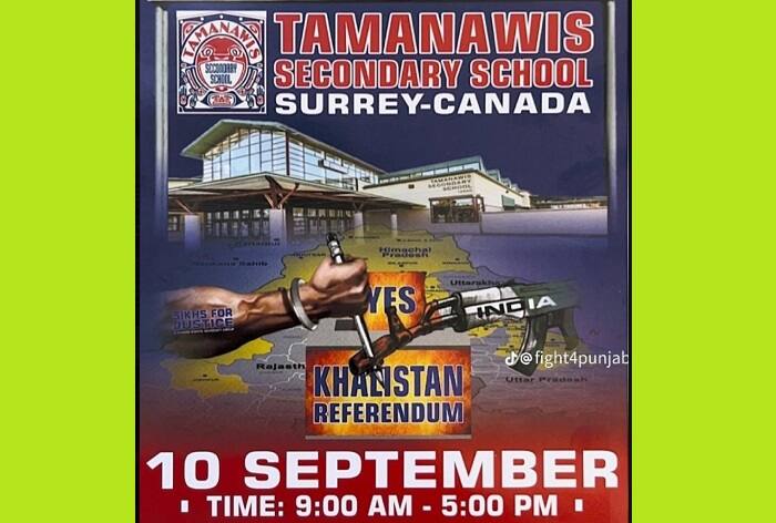 Canadian, Khalistan Referendum, Toronto, Khalistan, Canada, Surrey School District, Tamanawis Secondary School, Surrey town, British Columbia, AK-47 machine gun, Khalistani group, Sikhs For Justice, SFJ, Gurpatwant Singh Pannun, Vancouver