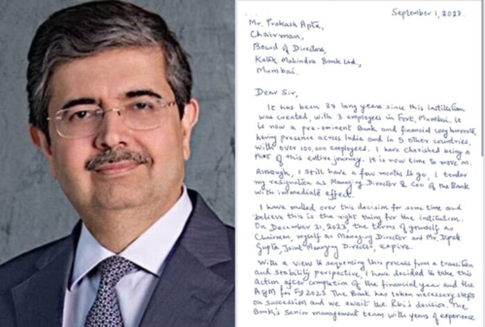 Uday Kotak Steps Down As MD & CEO Of Kotak Mahindra Bank