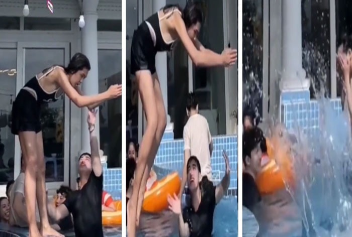 Girl Funny Video: लड़की को तैरना सिखाने लगा तैराक, फिर खुद ही भूल गया बेचारा | देखें फनी वीडियो