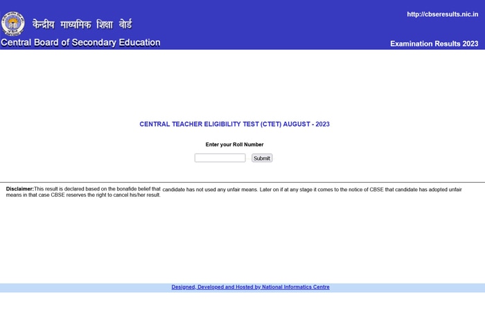 CBSE CTET Paper 1, 2 Result Declared At ctet.nic.in; Direct Link