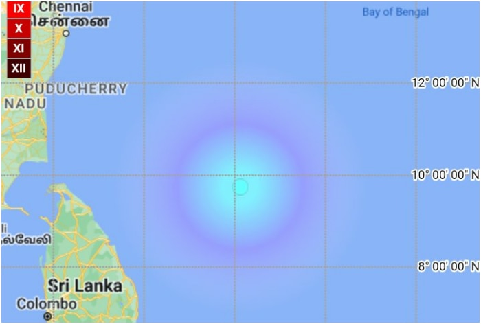 Earthquake Of 4.4 Magnitude Strikes Bay Of Bengal