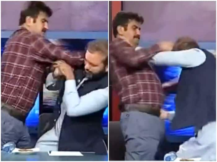 TV Debate Or Wrestling Arena? Watch Pakistan Leaders Punch, Slap Each ...