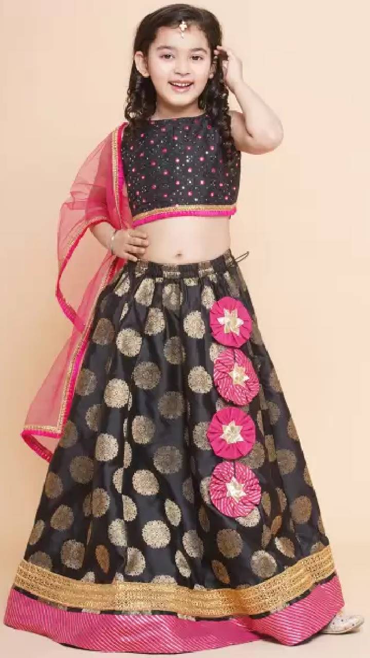 Ahhaaaa Girls Cotton Radha Dress Lehenga Choli India | Ubuy