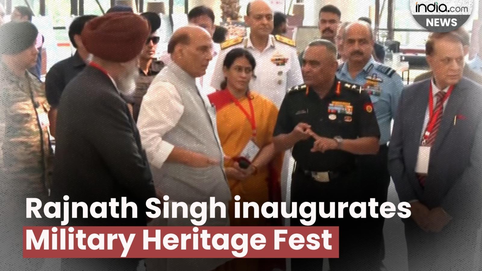 Defence Minister Rajnath Singh inaugurates Indian Military Heritage Festival | India.com