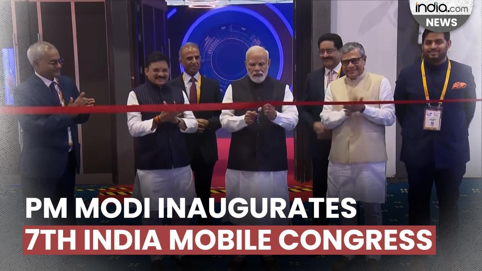 PM Narendra Modi inaugurated the 7th Edition of India Mobile Congress ...