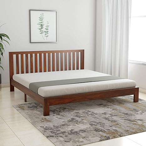 Amazon Brand - Solimo Petra Solid Sheesham Wood King Bed