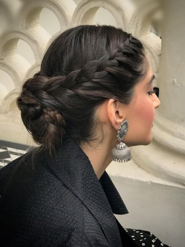 Best 31 Braided Bun Hairstyles For Brides-To-Be! | Wedding bun hairstyles,  Indian bridal hairstyles, Braided bun hairstyles