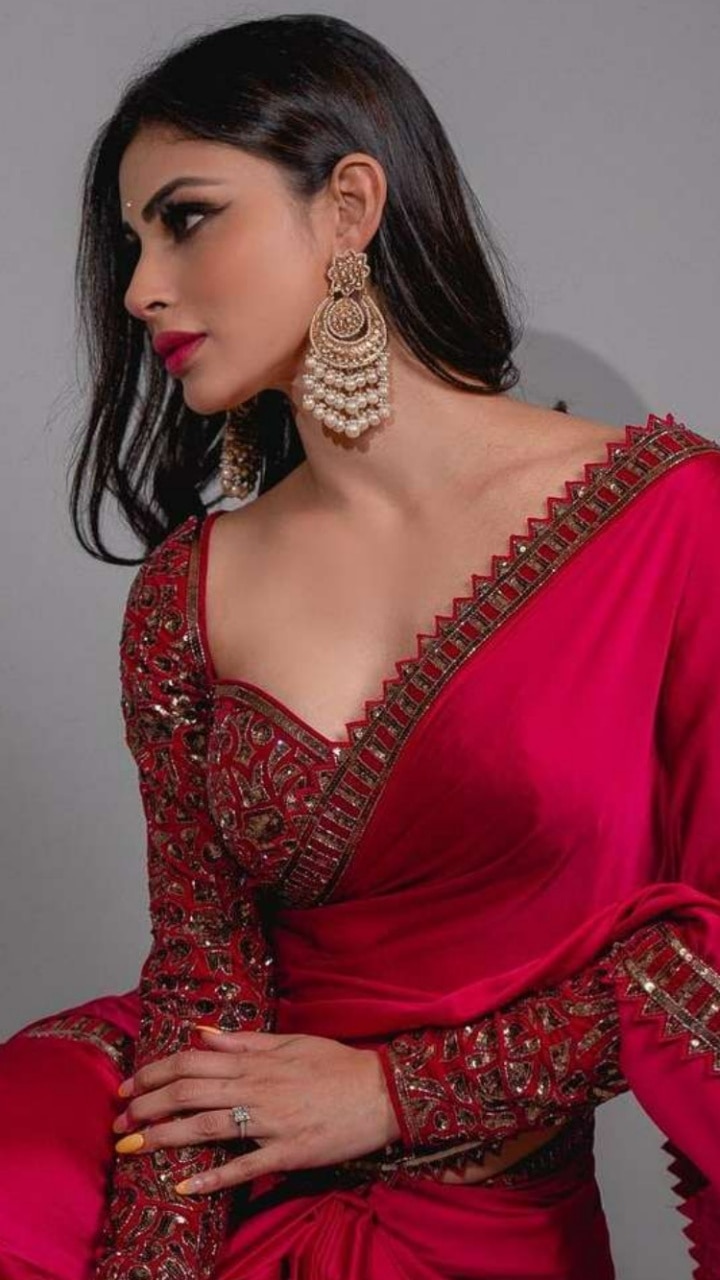 Red Pure Georgette Saree in Marodi Gota Handwork - Rana's by Kshitija