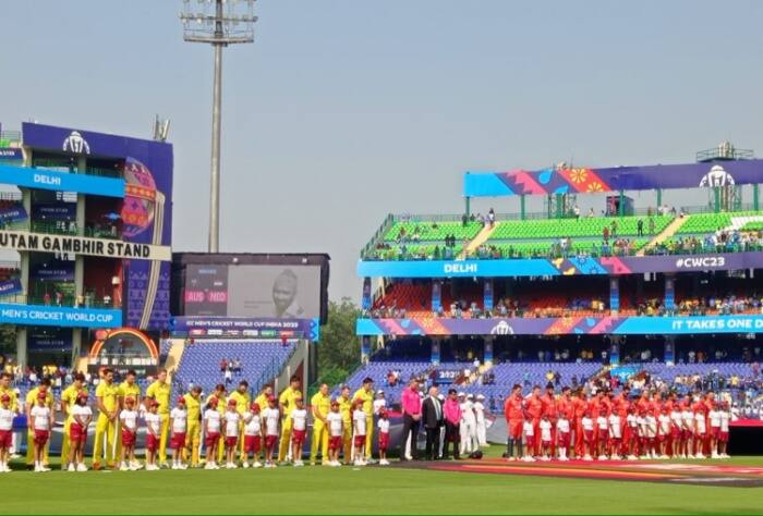 Australia, Netherlands Cricket Teams Mourn Silence For Ex-Indian Cricketer Bishan Singh Bedi's Demise At Arun Jaitley Stadium, New Delhi