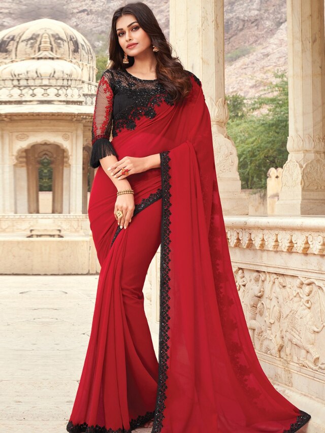 The Allure of Georgette Sarees: Breezy Elegance for Every Occasion - KALKI  Fashion Blog