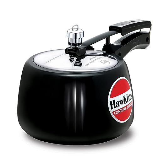 Hawkins 3 Litre Contura Black Pressure Cooker