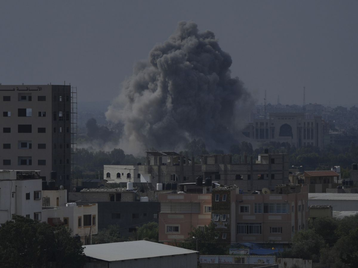 Israeli Air Strike On 'Hamas And Islamic Jihad Terrorist Compound' In Al-Ansar Mosque'