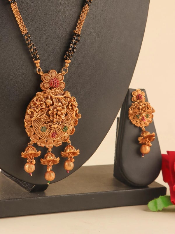 Mangalsutra design clearance in temple jewellery