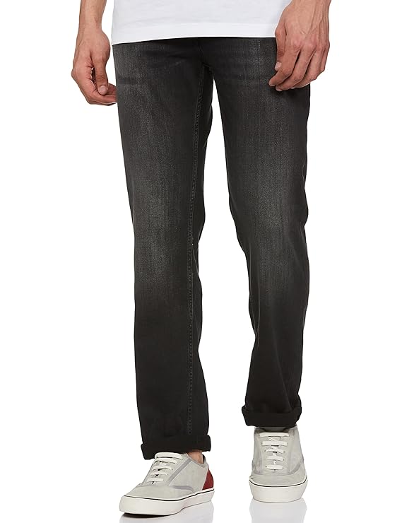Pepe Jeans Men's Holborne Regular Fit Mid Waist Straight Leg Jeans