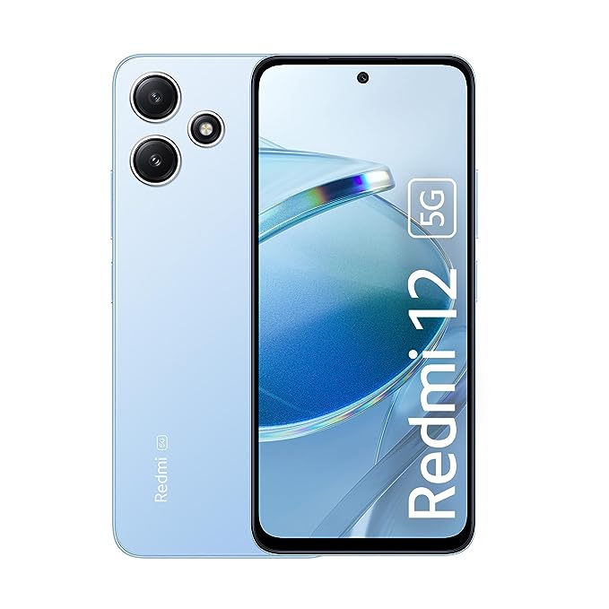 Redmi 12 5G (Pastel Blue, 4GB RAM, 128GB Storage)