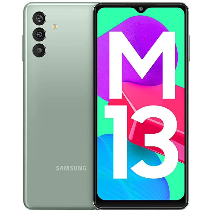 Samsung Galaxy M13 (Aqua Green, 4GB, 64GB Storage)