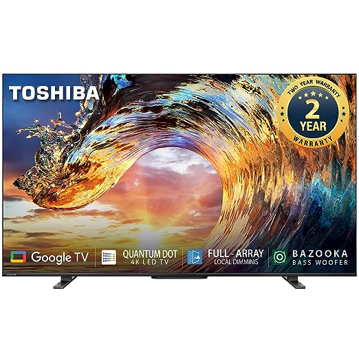 TOSHIBA 139 cm (55 inches) 4K Ultra HD Smart QLED Google TV