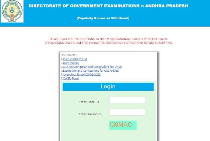 BSEAP SSC Registration Form Out For Regular Students at bse.ap.gov.in