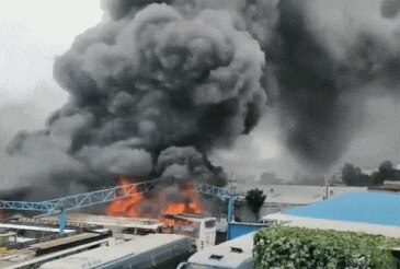 Bengaluru: Watch Massive Fire Breaks In Bengaluru Bus Depot, 5-10 Buses Gutted