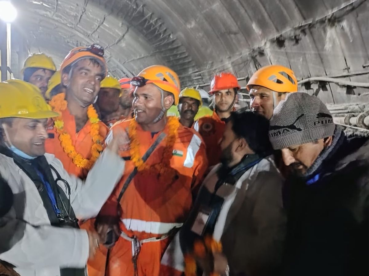 Families Of Silkyara Tunnel Workers Celebrate Safe Rescue With Sweets, PM Modi Speaks to 41 Men