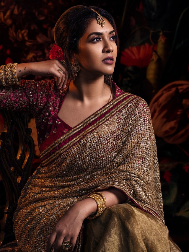 Rathi Design - Half Saree with Puff Sleeve Blouse... | Facebook