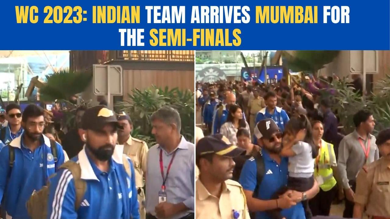 World Cup 2023:Team India Reaches Mumbai for the Semi Final Match Against New Zealand | India.com