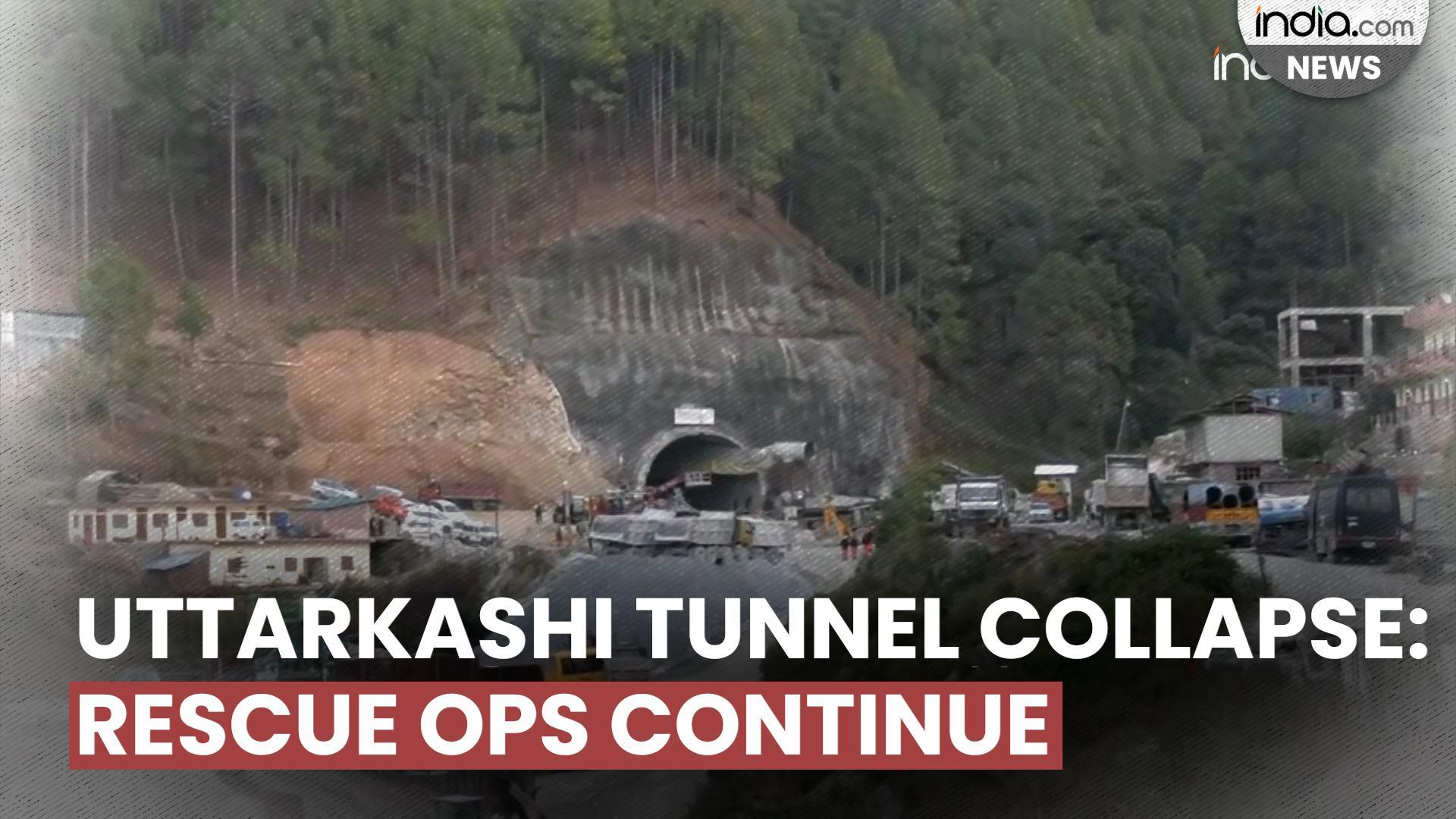 Uttarkashi Tunnel Collapse Rescue Operations Continue For Second Day 