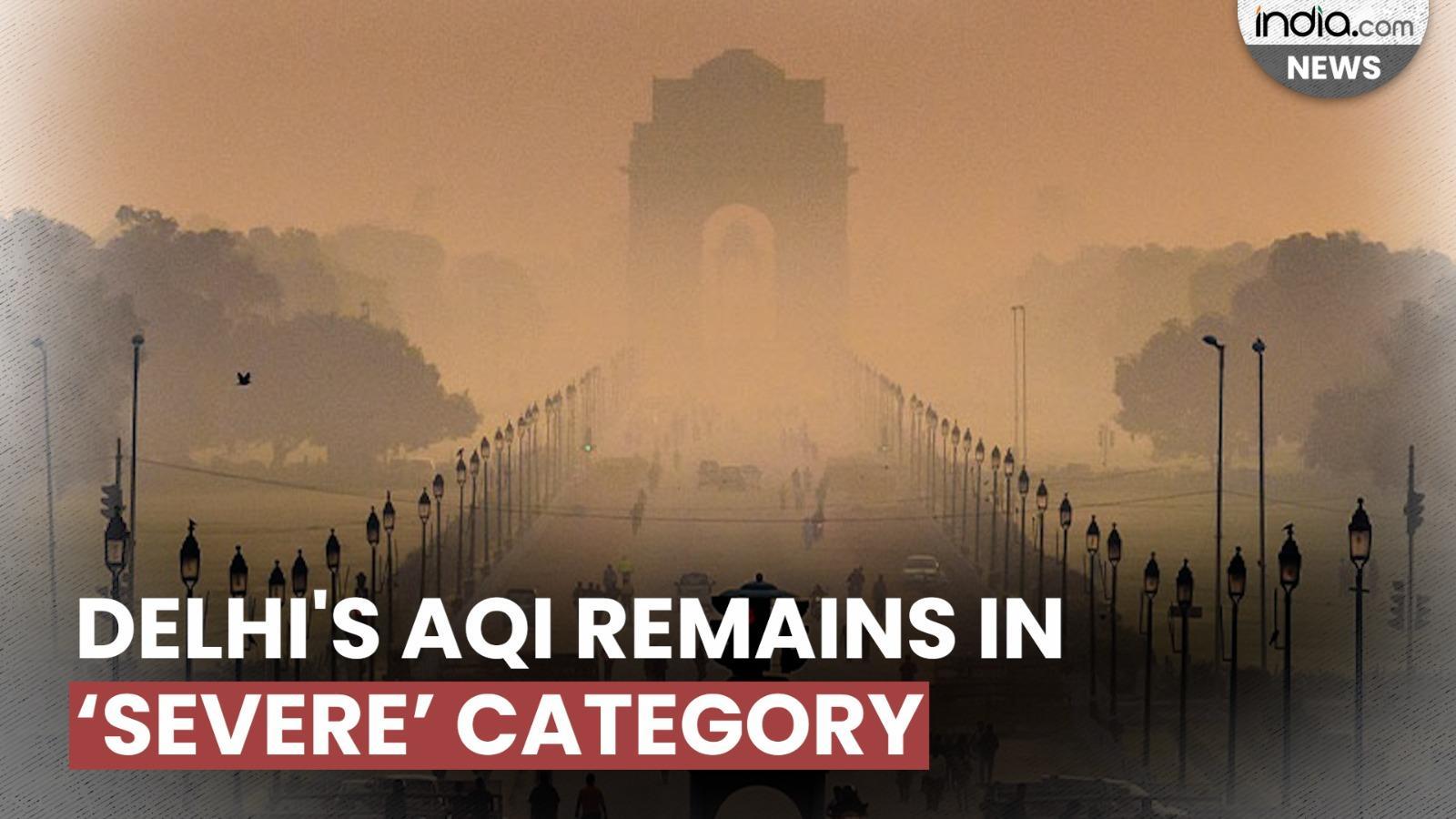 Drone visuals | Air quality remains in ‘Severe’ category in Delhi | India.com
