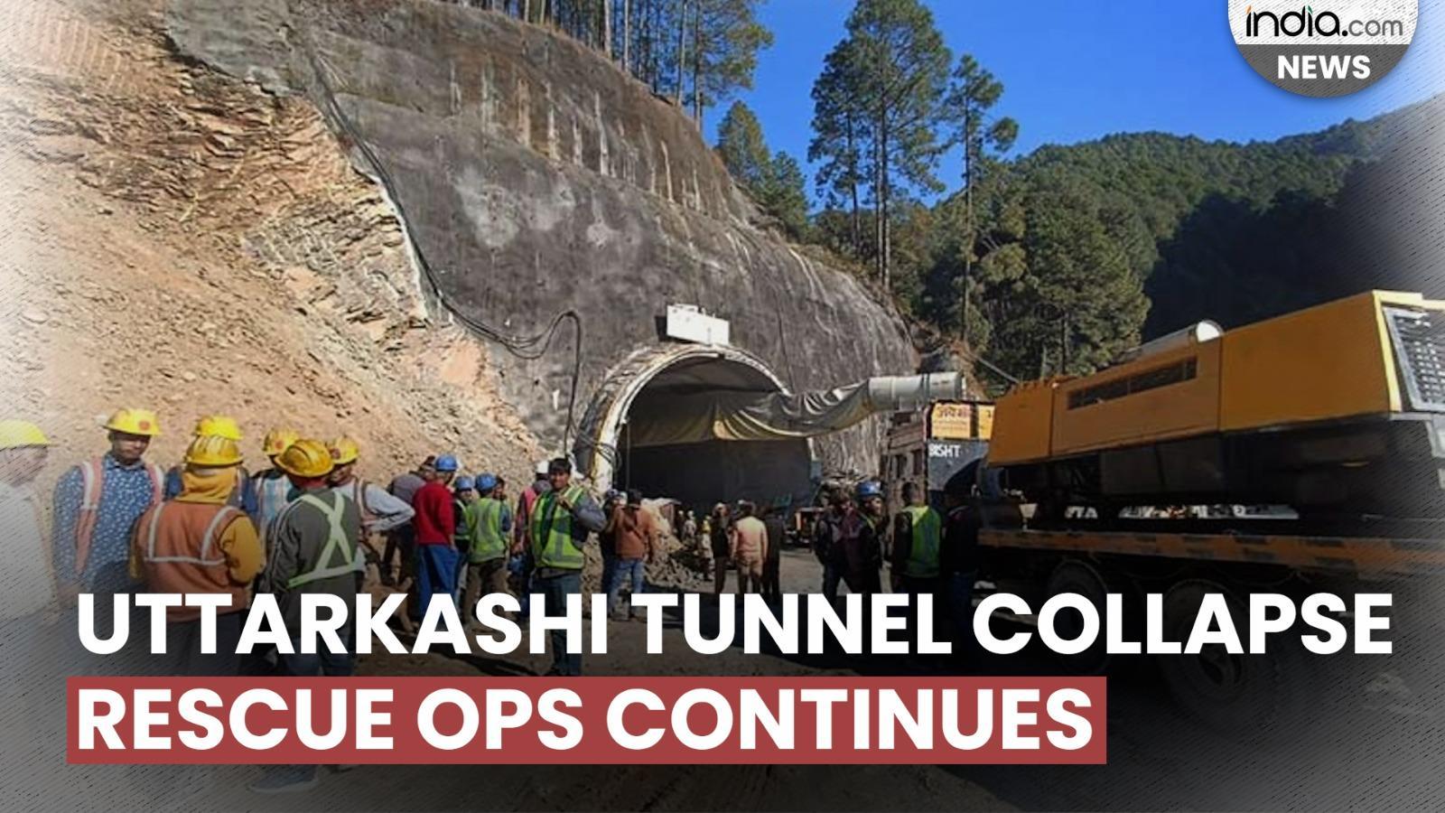 Uttarkashi Tunnel Collapse Workers Protest Rescue Operation Continues