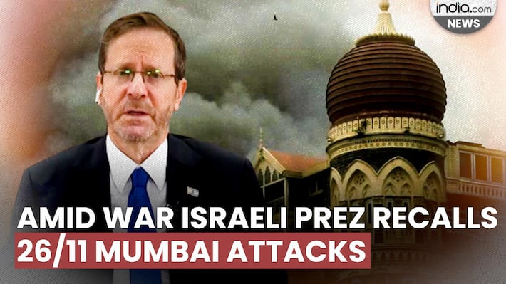 Amid Israel-Hamas war Israeli President recalls 26/11 Mumbai attacks | Watch Video