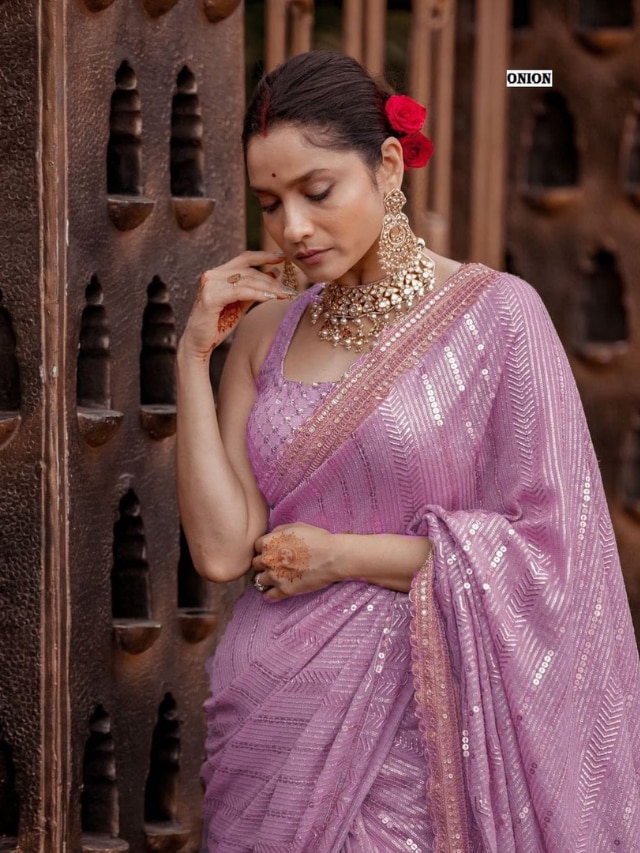 Stunning Aubergine Outfits We Spotted South Indian Brides In! | WedMeGood